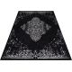 Tapis vintage noir plat intérieur et extérieur Marocco