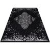 Tapis vintage noir plat intérieur et extérieur Marocco