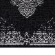 Tapis vintage noir plat intérieur et extérieur Marocco