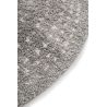 Tapis rond gris shaggy design Diamond