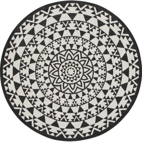 Tapis extérieur et intérieur rond plat design Bamako