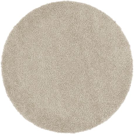 Tapis rond à courtes mèches uni lavable en machine Sense