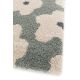 Tapis vert floral design shaggy Elea