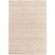Tapis crème shaggy moderne Maell