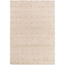 Tapis crème shaggy moderne Maell