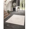 Tapis rectangle à courtes mèches vintage crème Dania