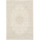 Tapis rectangle à courtes mèches vintage crème Dania