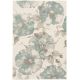 Tapis floral à courtes mèches design crème Leanie