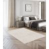 Tapis beige effet 3D moderne courbe Amel