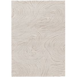 Tapis beige effet 3D moderne courbe Amel