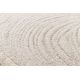 Tapis beige effet 3D moderne courbe Amel