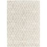 Tapis géométrique moderne gris Ximoz