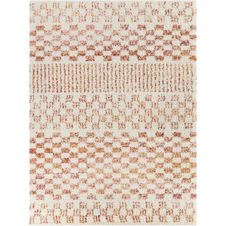 Tapis shaggy crème design Izem