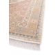 Tapis à poils ras motif oriental recyclé beige Raya