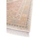 Tapis à poils ras motif oriental recyclé beige Raya