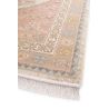 Tapis à poils ras motif oriental recyclé beige Raya