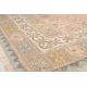 Tapis à poils ras motif oriental recyclé beige Raya