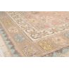 Tapis à poils ras motif oriental recyclé beige Raya