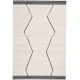 Tapis noir berbère ethnique rectangle Adid