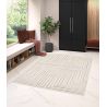 Tapis design graphique crème Costa