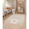 Tapis enfant effet 3D beige Apollo