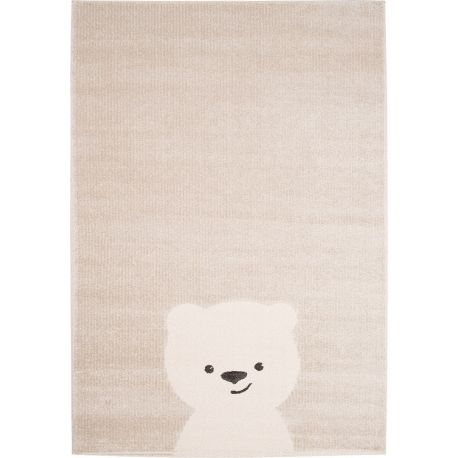 Tapis enfant effet 3D beige Apollo