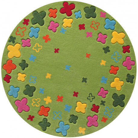 Tapis rond pour enfant vert Bloom Field par Esprit Home