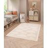 Tapis enfant effet 3D crème Lupo