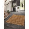 Tapis effet jute marron plat extérieur et intérieur moderne Sloan