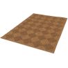 Tapis effet jute marron plat extérieur et intérieur moderne Sloan