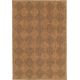 Tapis effet jute marron plat extérieur et intérieur moderne Sloan