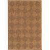 Tapis effet jute marron plat extérieur et intérieur moderne Sloan