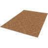 Tapis plat intérieur et extérieur effet jute graphique marron Ralf