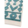 Tapis intérieur et extérieur bleu effet 3D ethnique Module