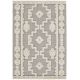 Tapis effet 3D style orient blanc Hadra