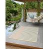 Tapis plat intérieur et extérieur moderne bleu Jennah