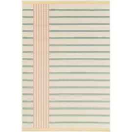 Tapis plat intérieur et extérieur moderne bleu Jennah