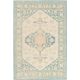 Tapis extérieur et intérieur plat oriental bleu Baha