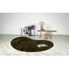 Tapis shaggy doux uni forme original Emy