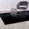 Tapis effet peau de mouton doux uni Rocco