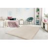 Tapis effet peau de mouton doux uni Rocco