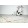 Tapis effet peau de mouton doux uni Rocco