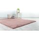 Tapis effet peau de mouton doux uni Rocco