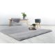 Tapis effet peau de mouton doux uni Rocco