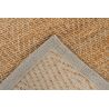 Tapis jute écologique naturel tissé plat Nela