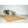 Tapis jute tissé plat écologique naturel Prima