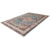 Tapis vintage avec franges rayé rectangle Marta