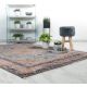 Tapis vintage avec franges rayé rectangle Marta