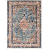 Tapis vintage avec franges rayé rectangle Marta