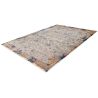 Tapis avec franges rayé vintage rectangle Jork